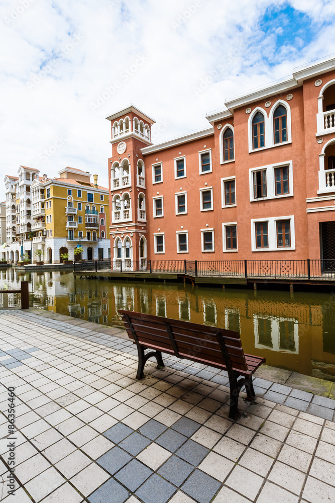 Suburban apartment buildings in hangzhou, China