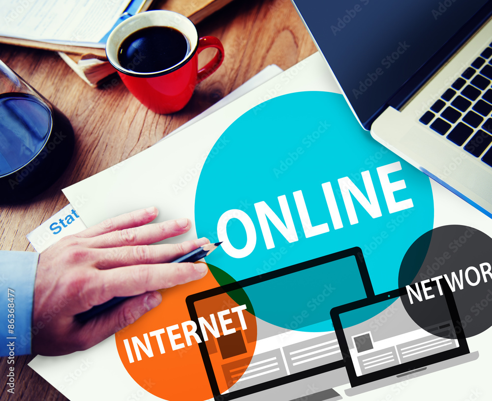 Online Network Internet Connnecting Concept