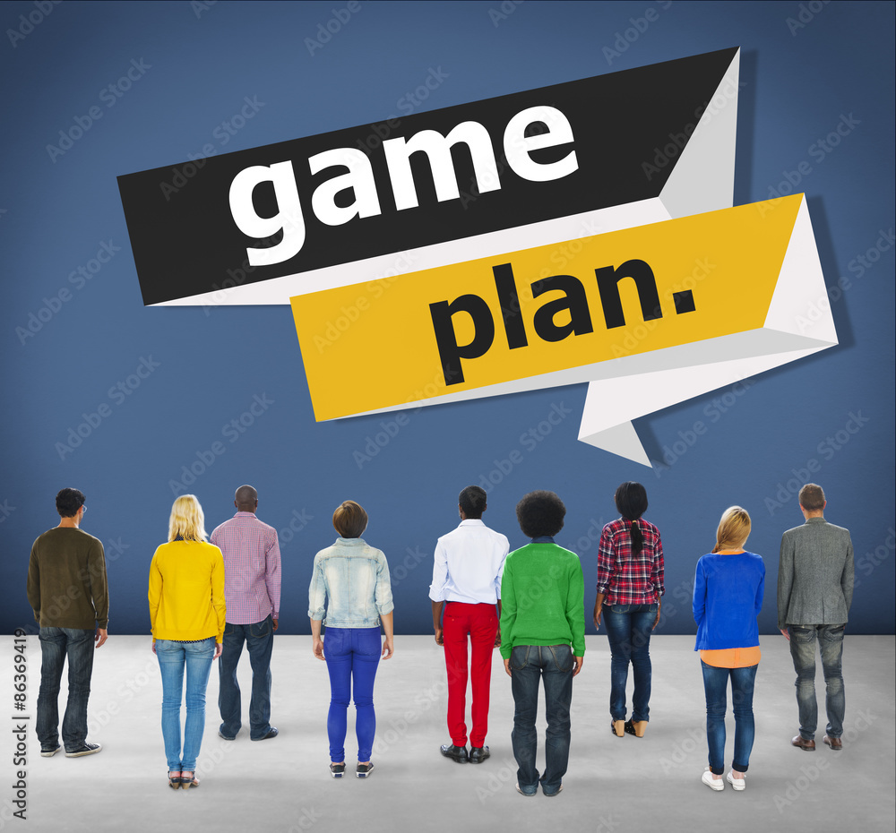 Game Plan Planning Strategy Direction Goal Solution Concept