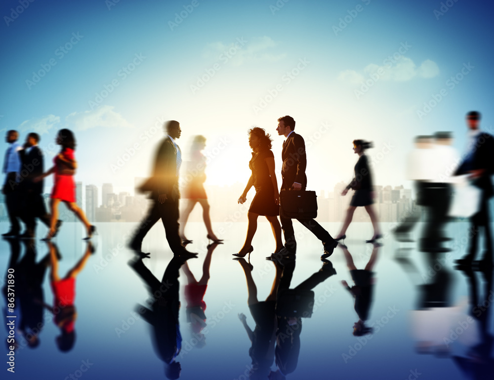 Business People Commuter Corporate Cityscape Pedestrian Concept