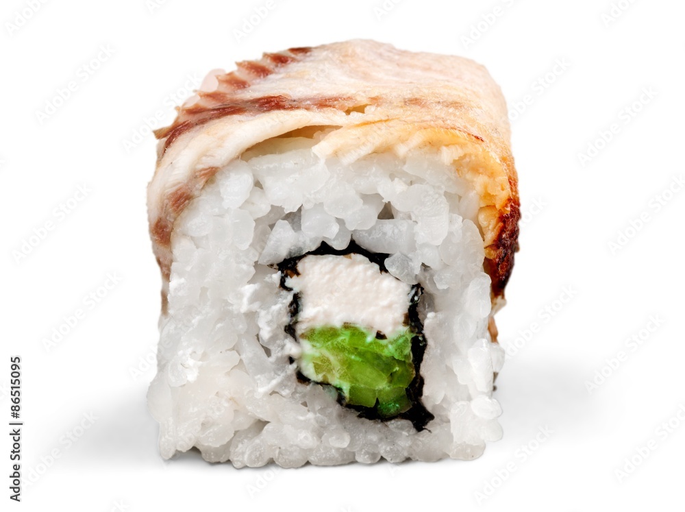 Sushi, isolated, meal.