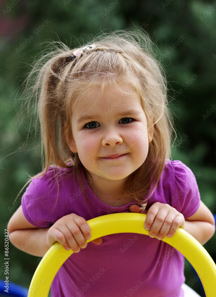  girl on the playground