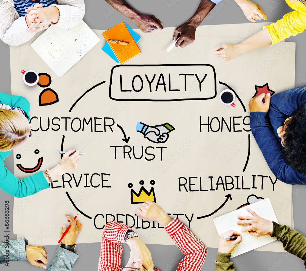 Loyalty Customer Service Trust Honest Reliability Concept