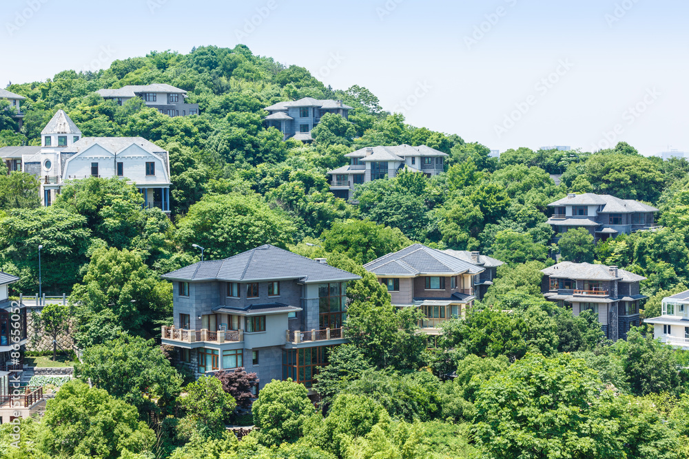 中国杭州别墅群建筑风景