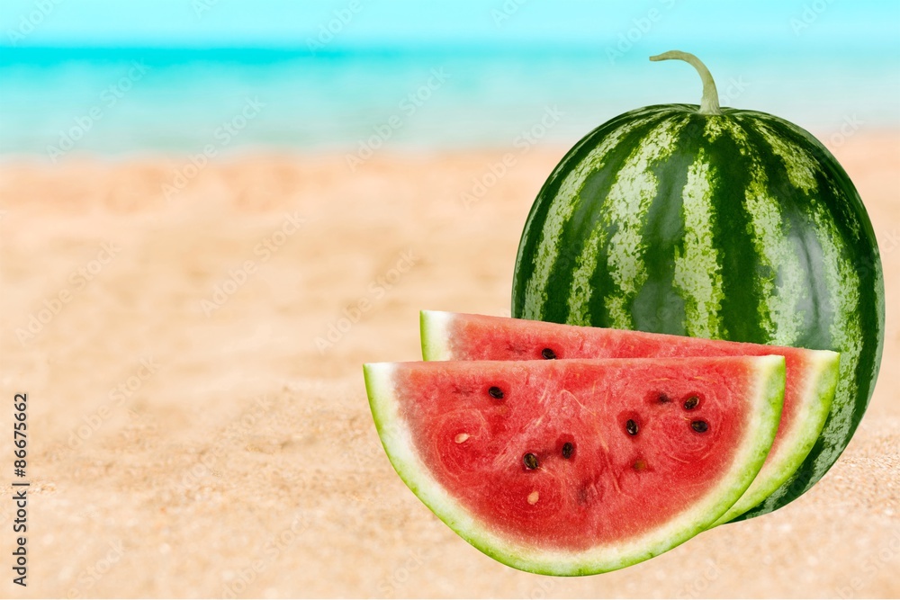 Watermelon, Fruit, Portion.