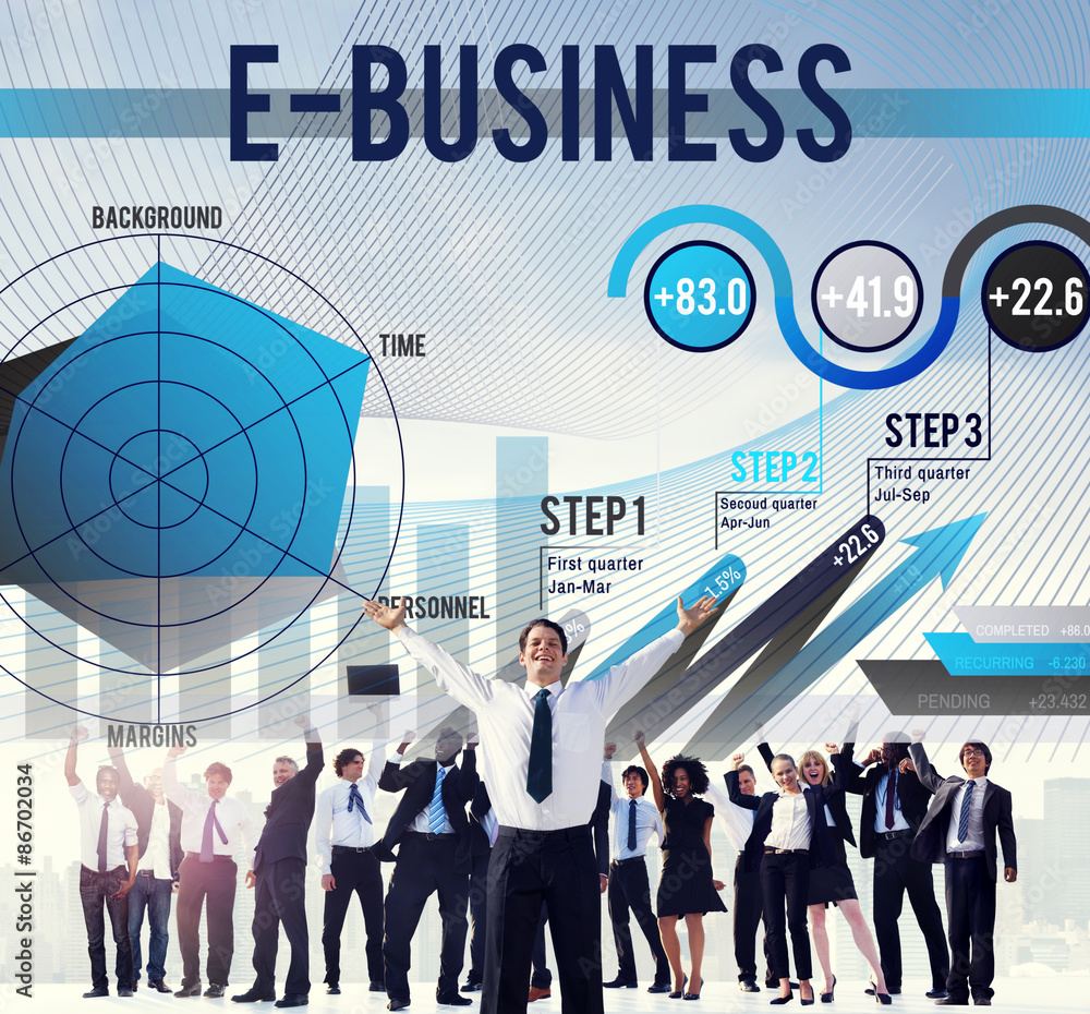 E-Business Global Business Digital Marketing Concept