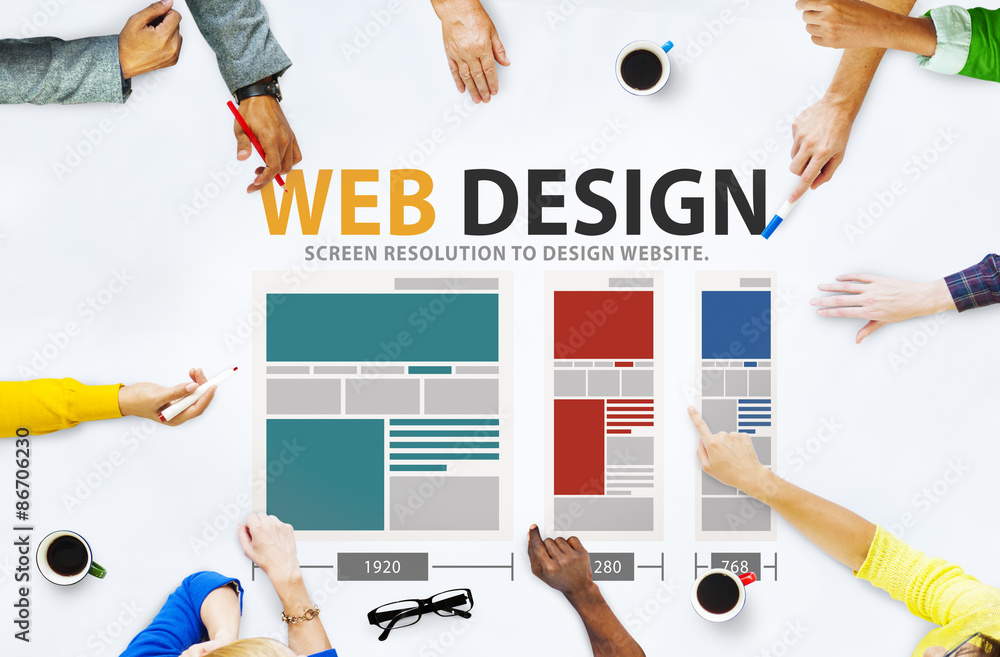 Web Design Network Website Ideas Media Information Concept