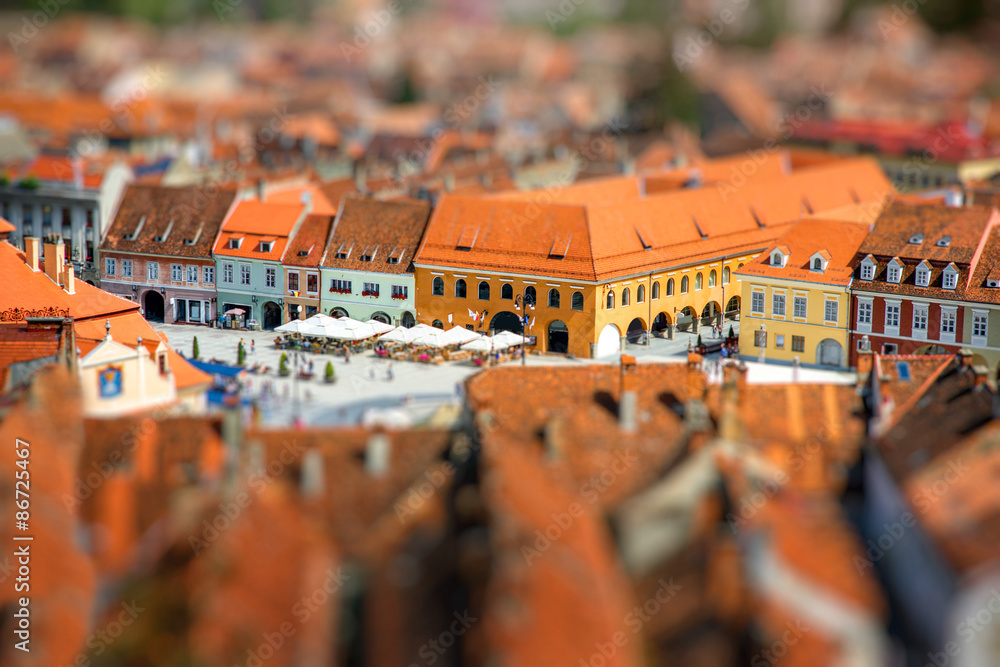 Brasov cityscape in Romania