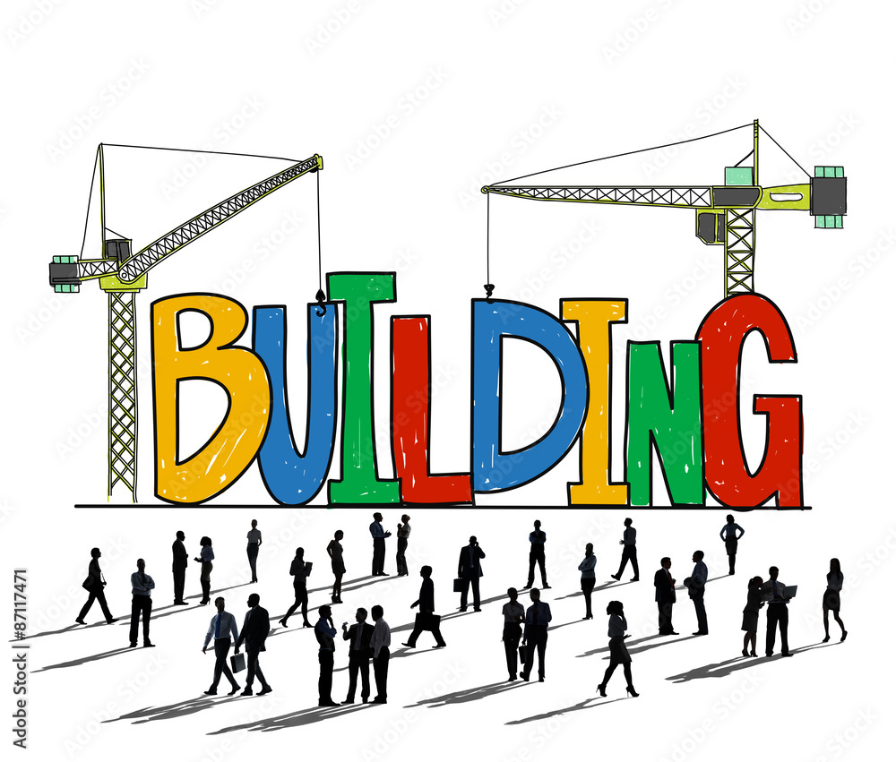 Building Business Strategy Stability Success Concept