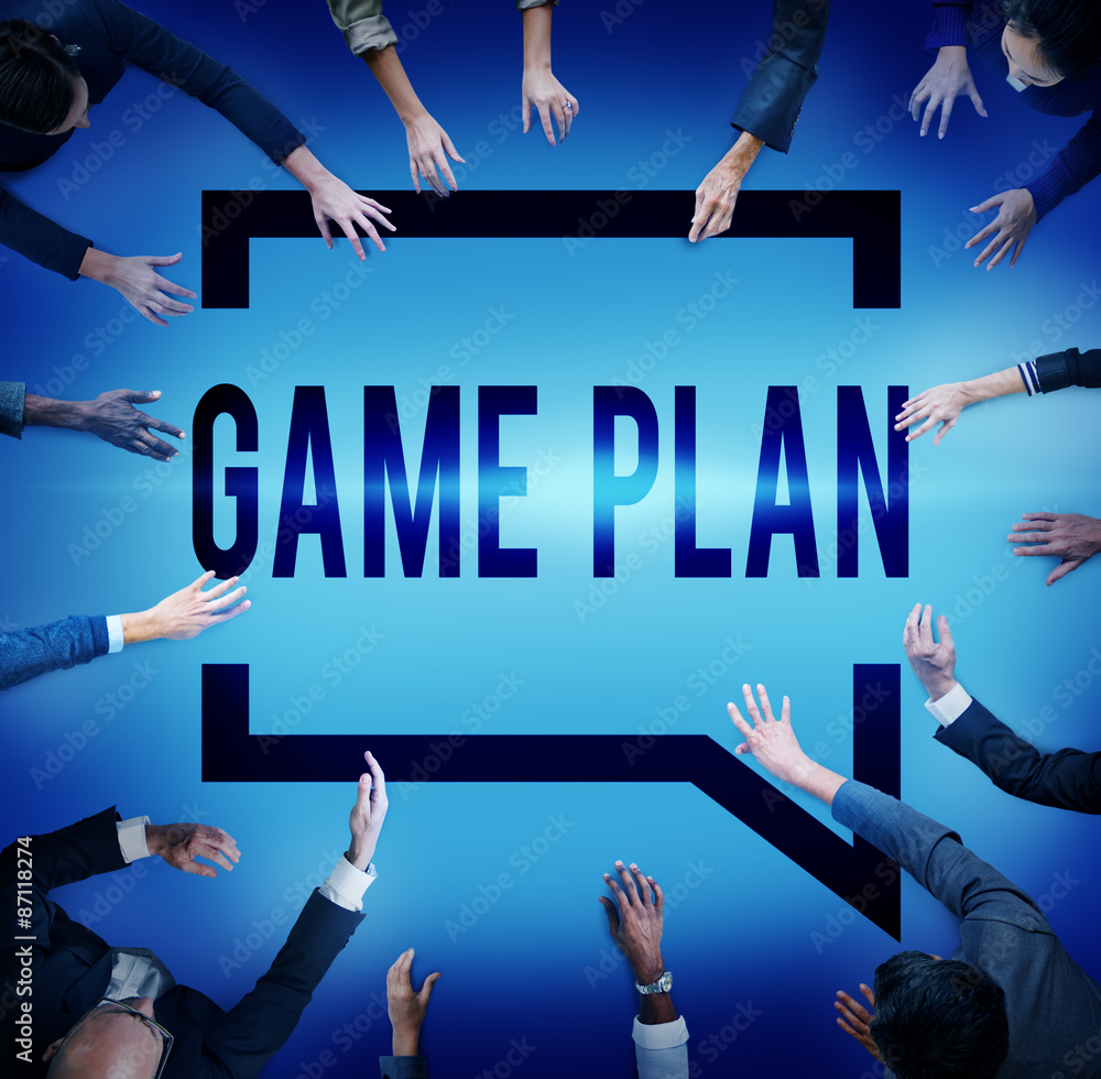 Game Plan Strategy Tactic Planning Vision Concept