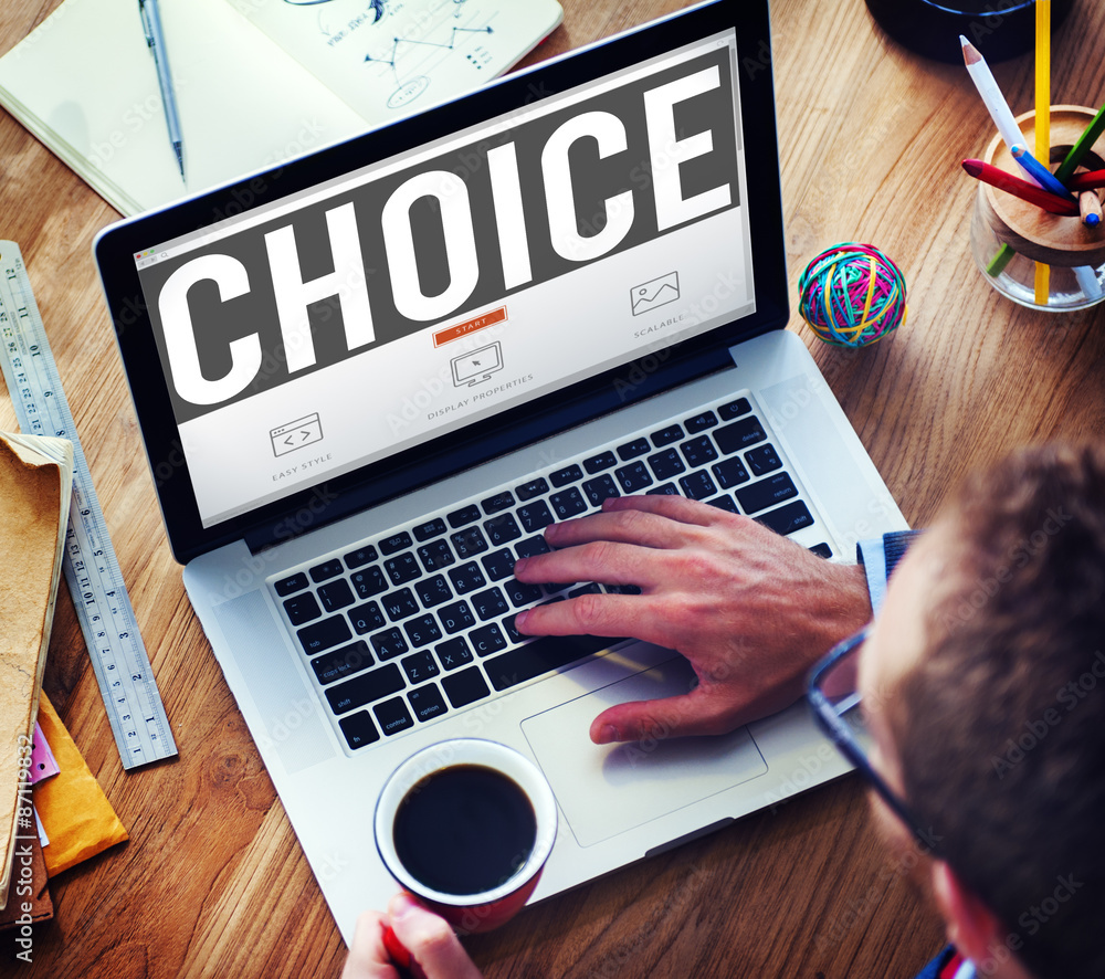 Choice Challenge Making Decision Selection Concept