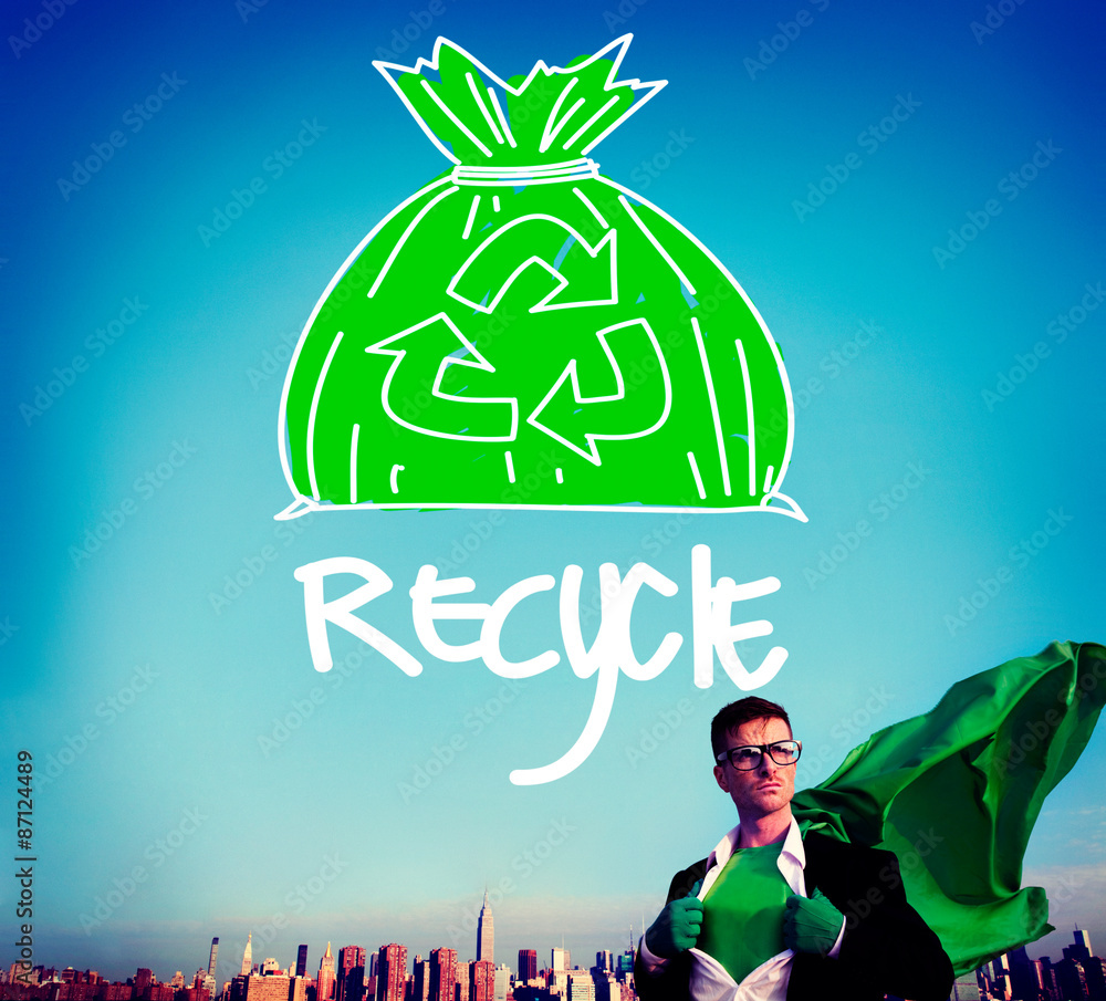 Recycle Reuse Eco Friendly Green Business Concept