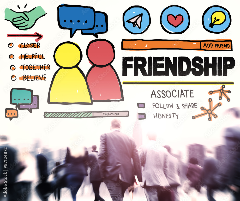 Friendship Group People Social Media Loyalty Concept