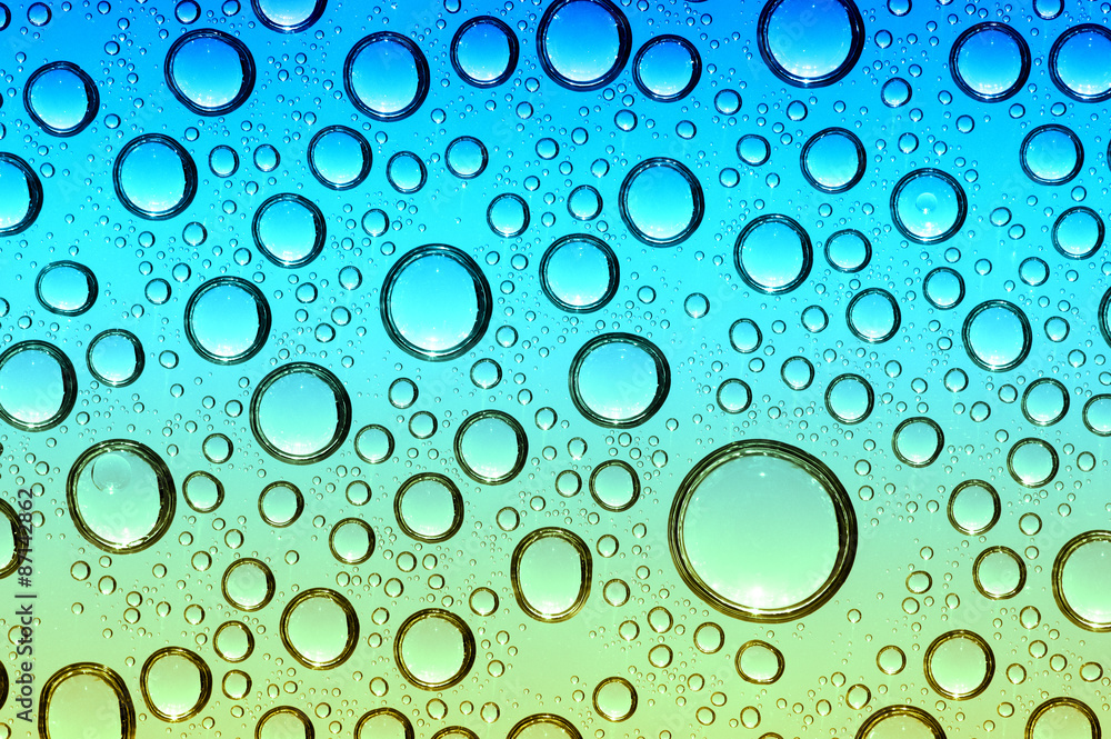  drops on glass