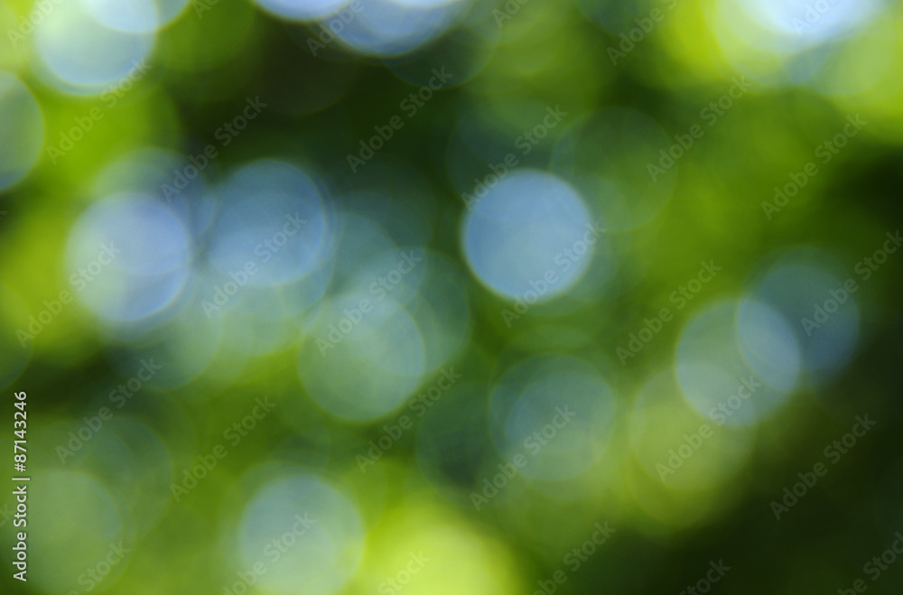 green bokeh