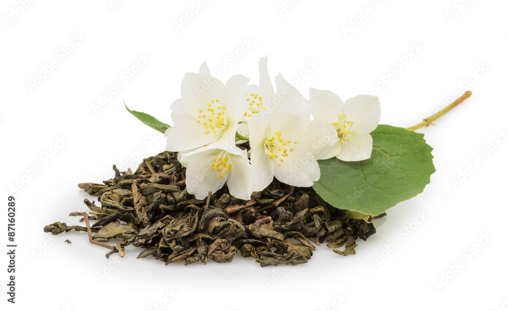 白色茉莉花茉莉花茶