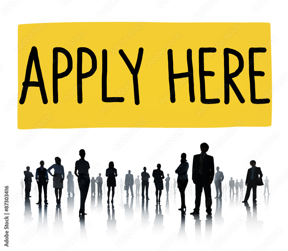 Apply Here Opportunity Hire Employment Concept