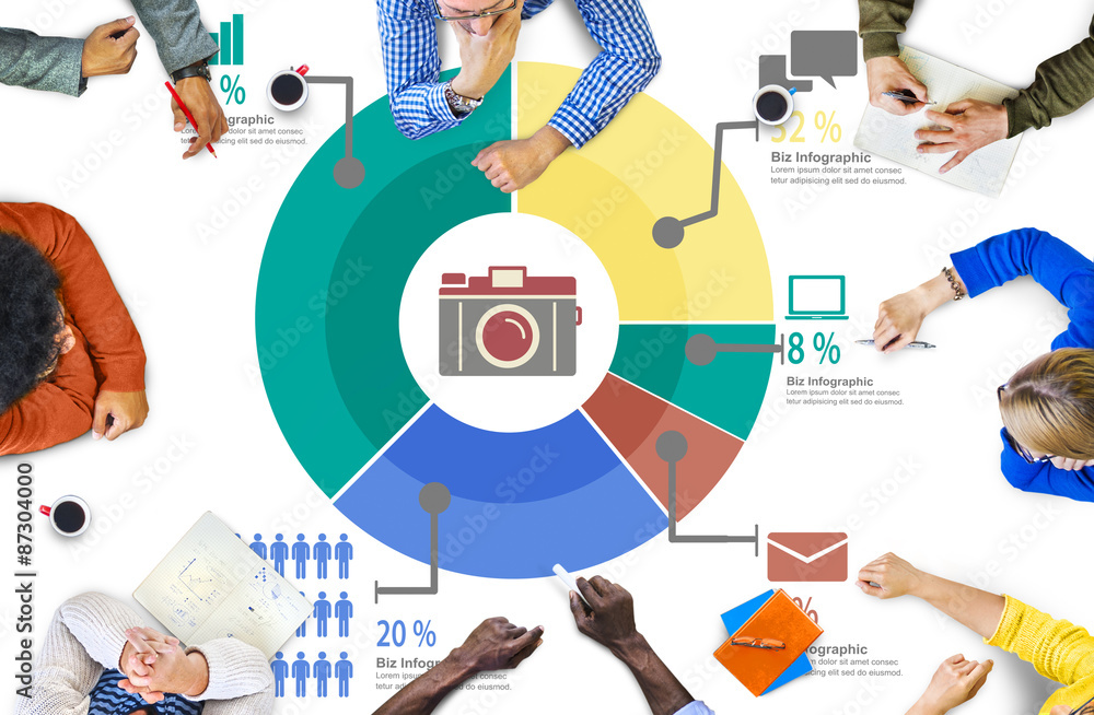 Analysis Analytic Marketing Sharing Graph Diagram Concept