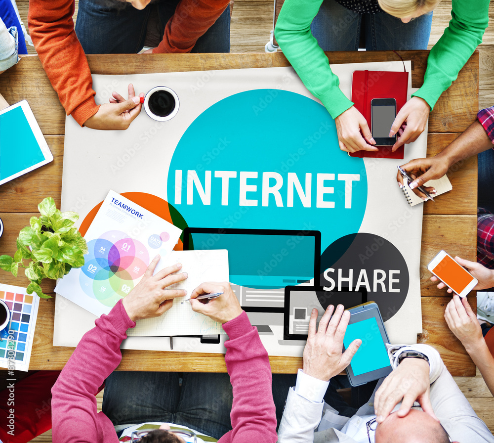 Internet Share Networking Global Communication Concept