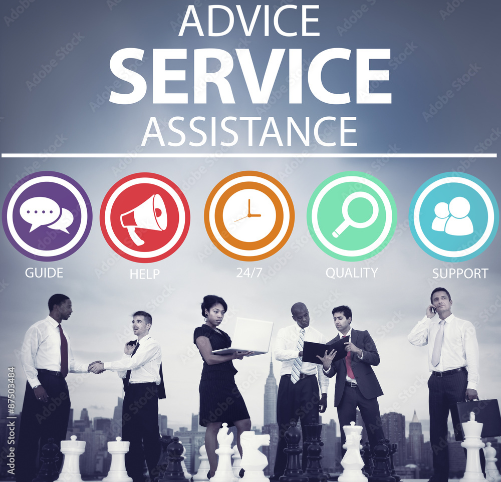 Advice Service Assistance Customer Care Support Concept