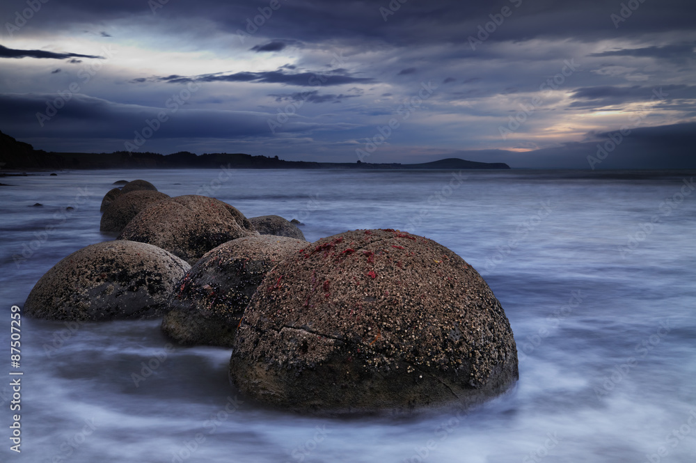 新西兰Moeraki Boulders