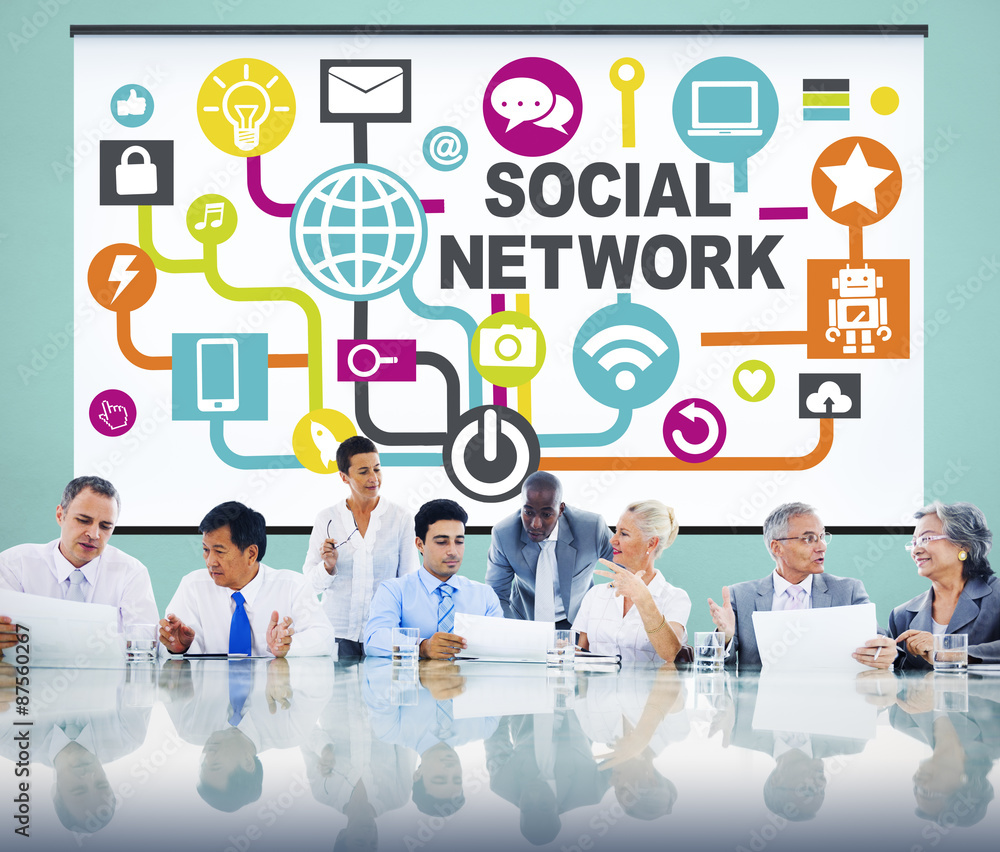 Social Network Internet Online Society Connecting Social Media C