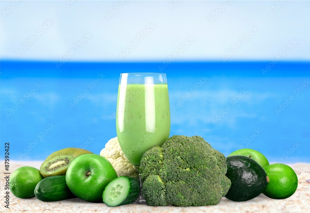 Juice, Healthy Lifestyle, Green.