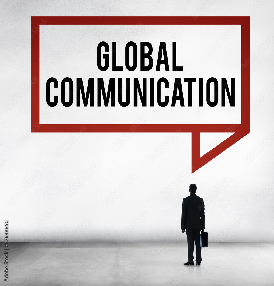 Global Communication Connection Community Concept