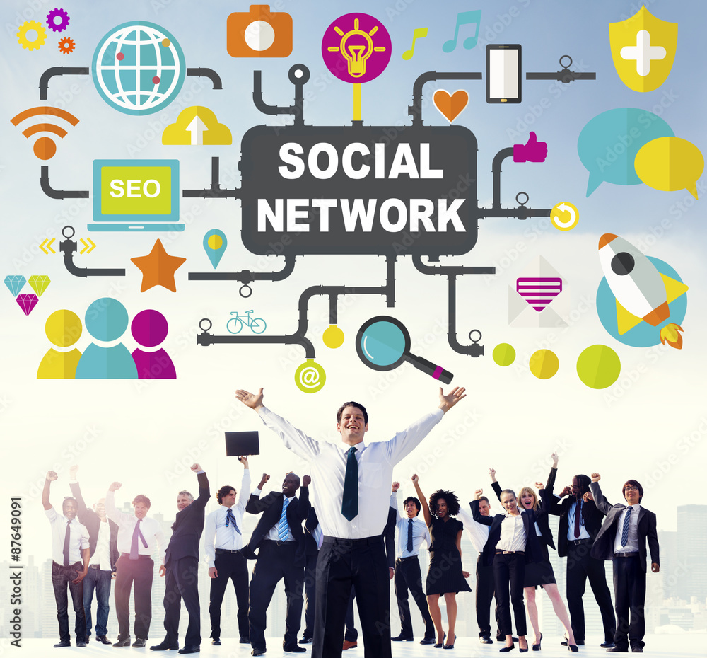 Social Network Internet Online Society Connecting Social Media C