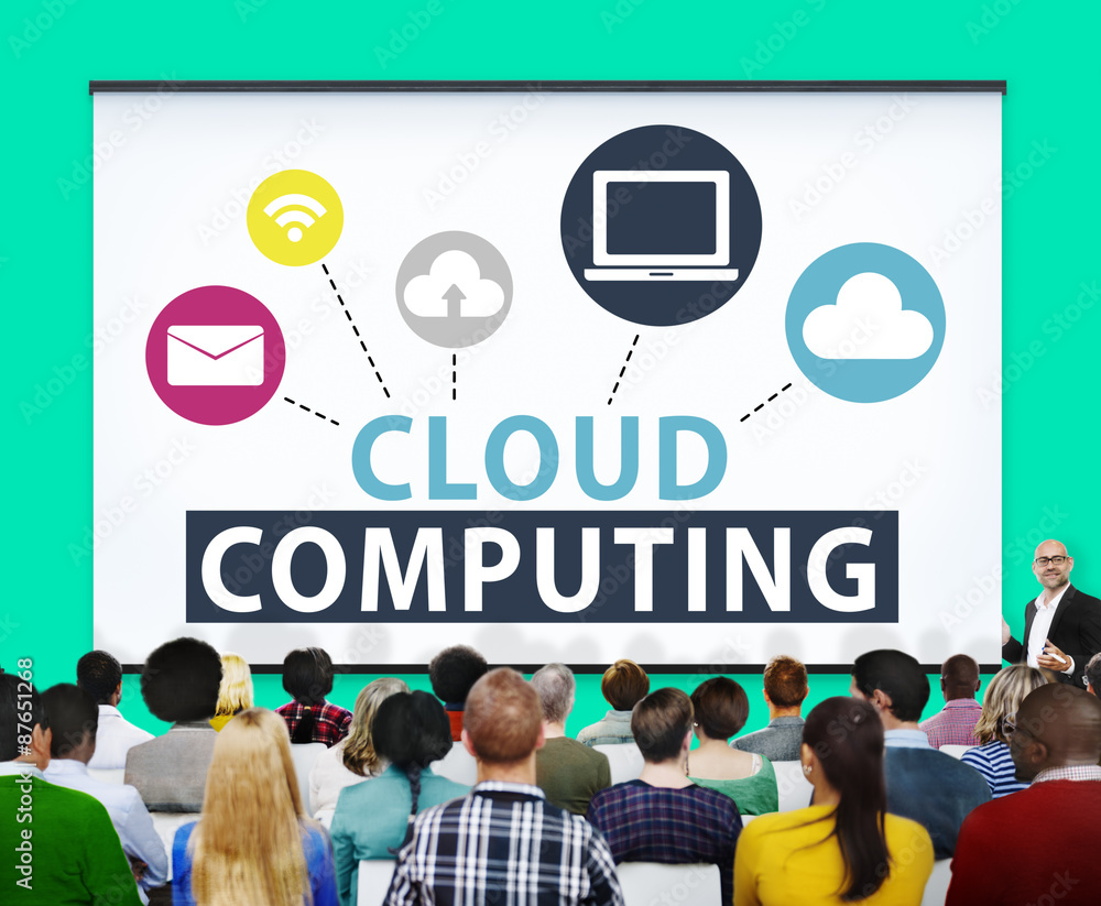 Cloud Computing Online Internet Sharing Storage Concept