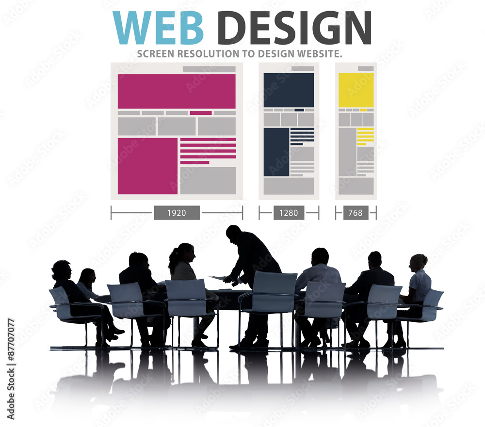 Web Design Network Website Ideas Media Information Concept