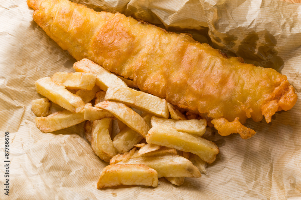 英国式フィッシュ&チップス　Fish and chips of the home U.K