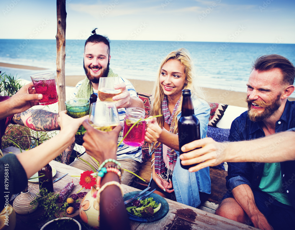 Beach Summer Dinner Party Celebration Concept