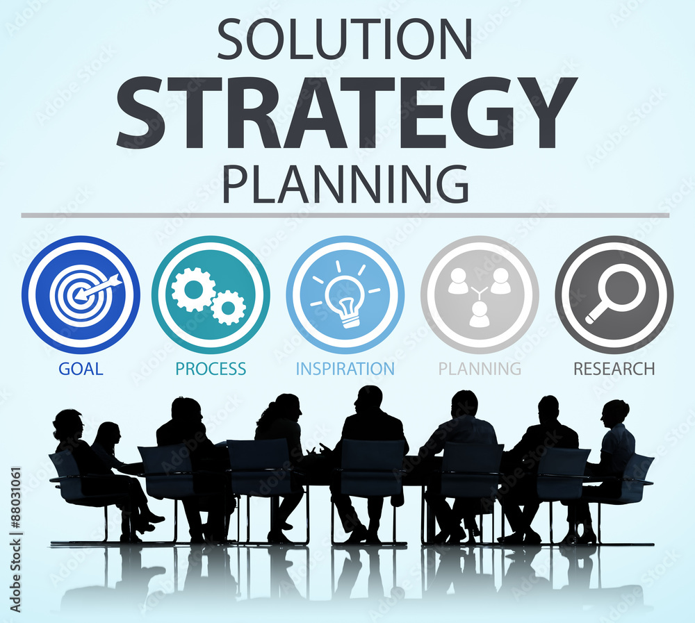 Strategy Business Goals Solution Success Concept