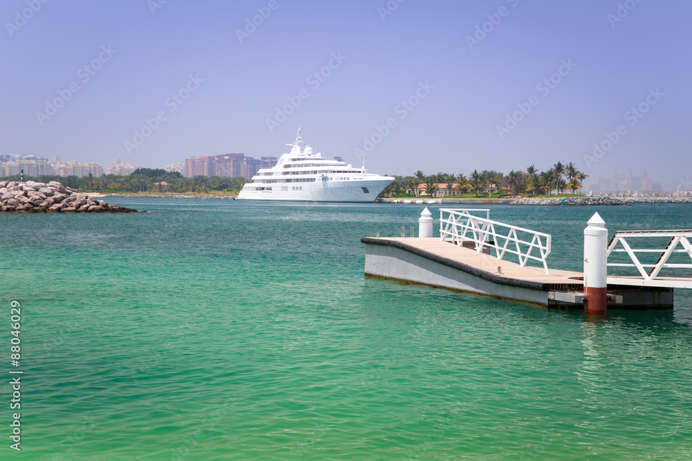 Pier at the Persian Gulf in Dubai