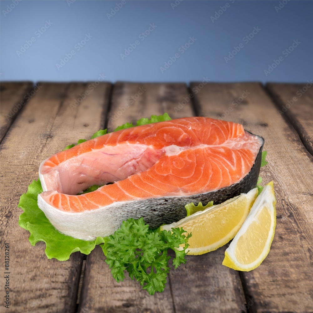 Salmon, fillet, fresh.