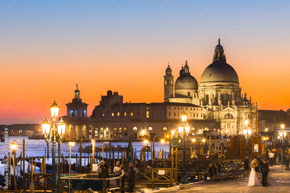 Venice in sunset.