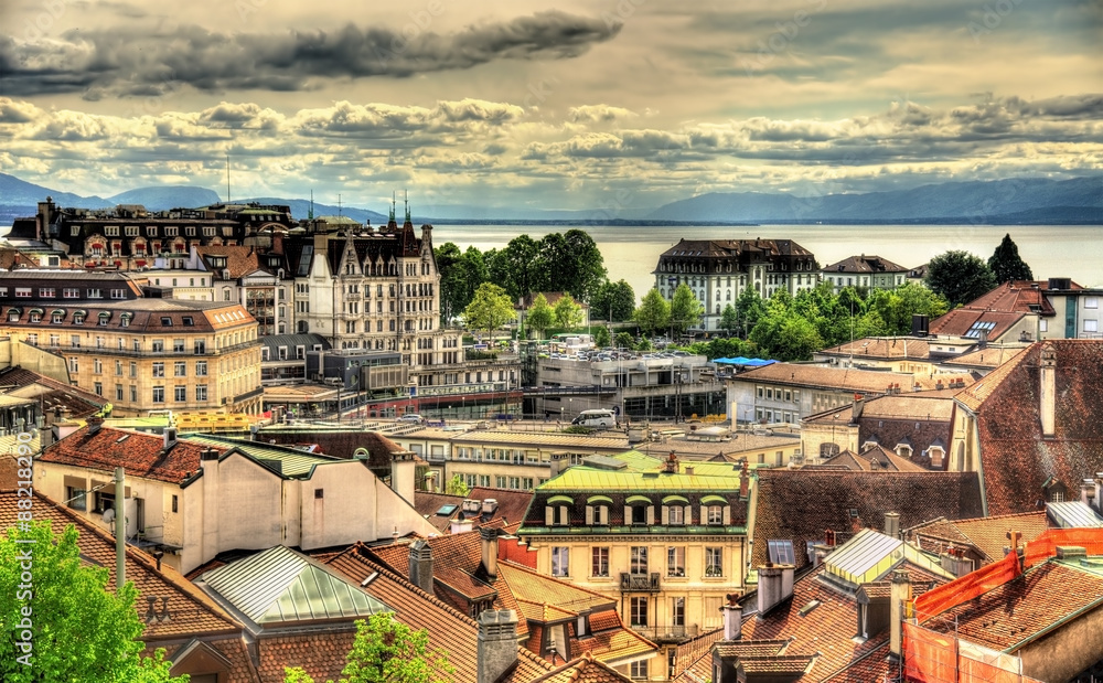 View of Lausanne from the Cathedral - Switzerland