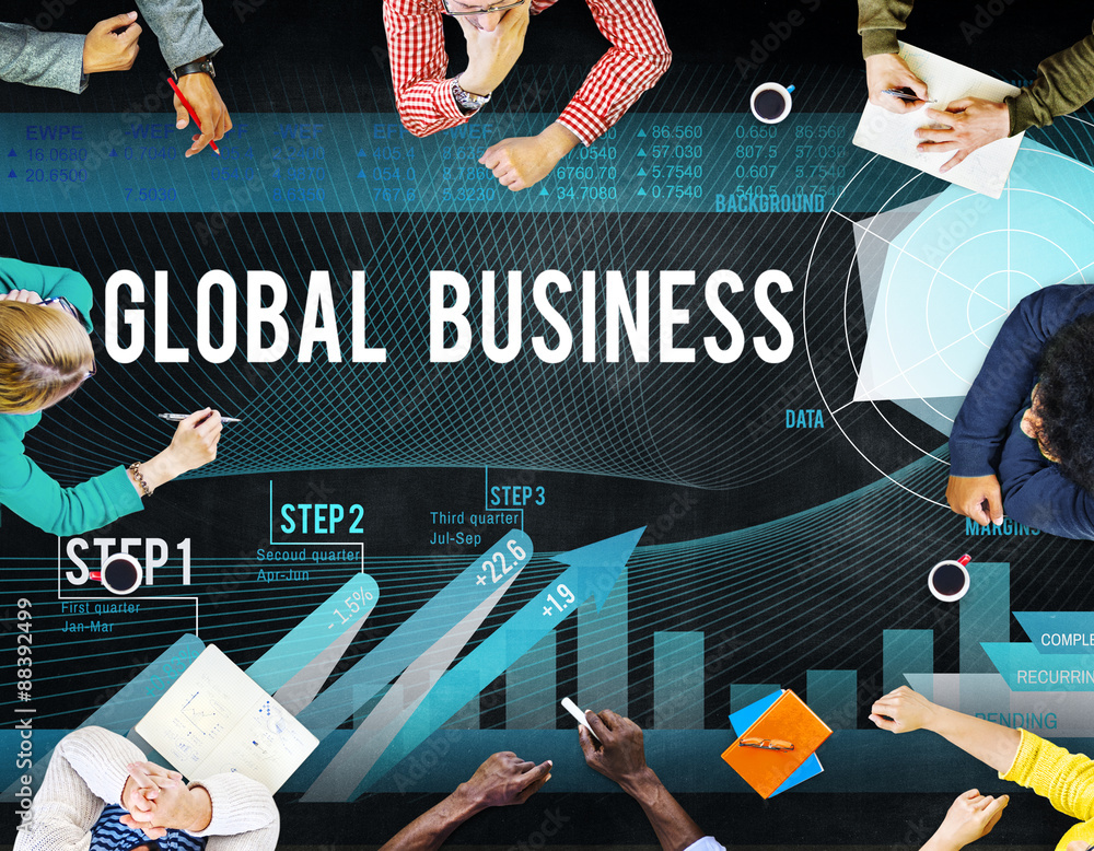 Global Business Strategy Startup Growth Concept