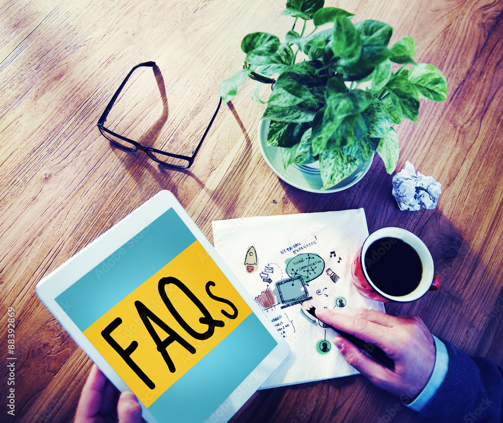 Frequently Asked Questions Faq Feedback Information Concept