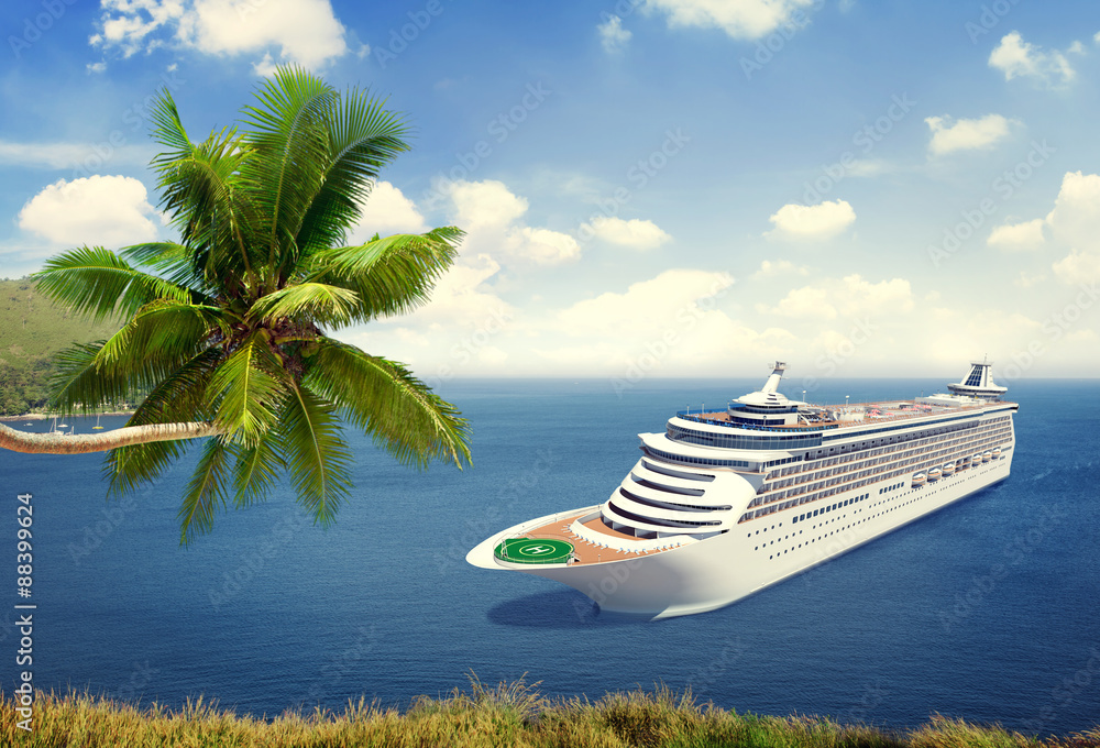 Cruise Destination Ocean Summer Island Concept