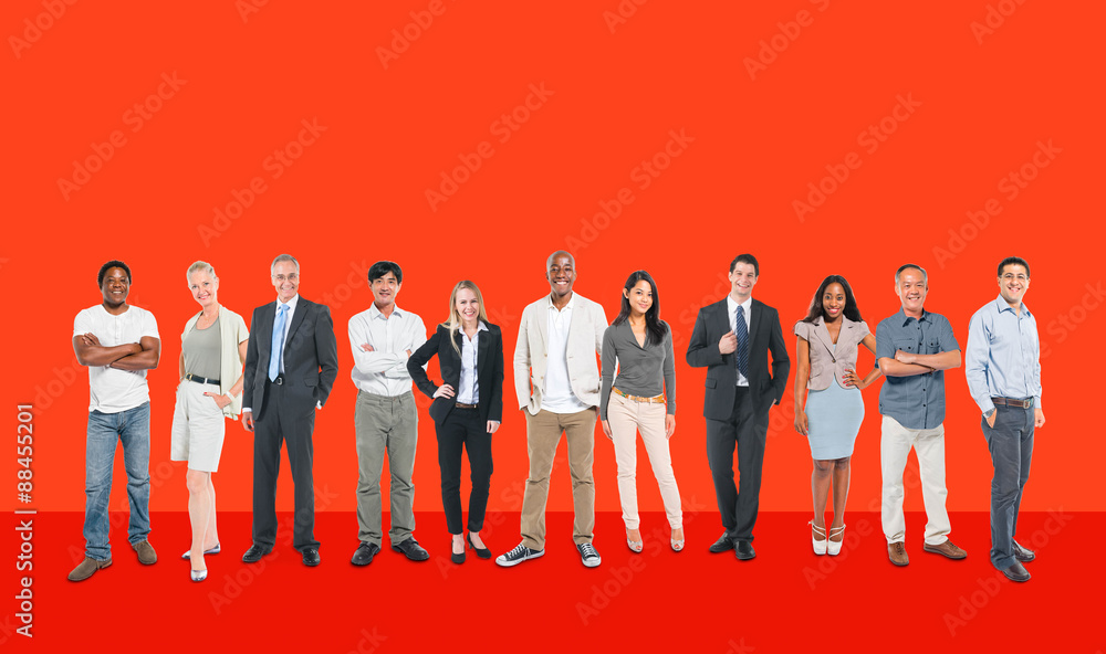 Group of Diverse Community Cheerful People Concept