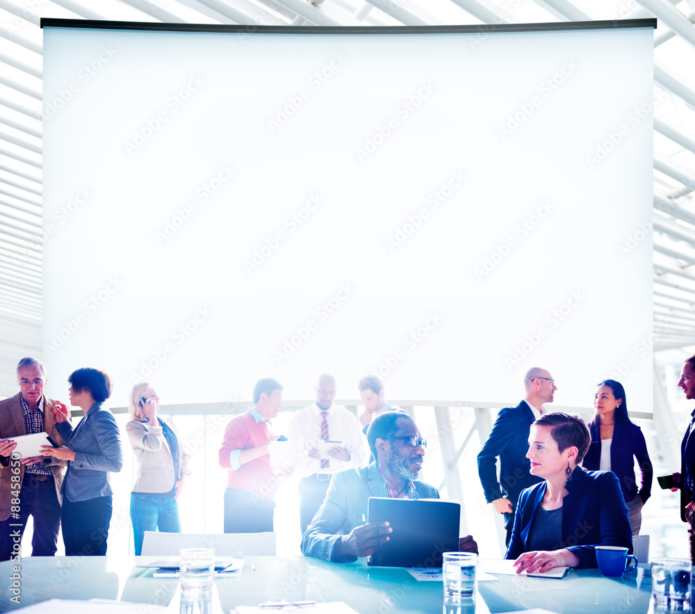 Multiethnic Group of People Meeting in the Office Concept