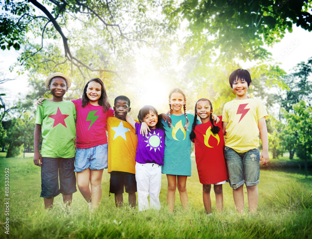 Children Friendship Togetherness Smiling Happiness