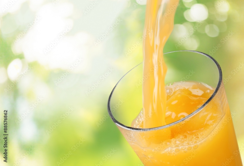 Juice, Orange Juice, Pouring.