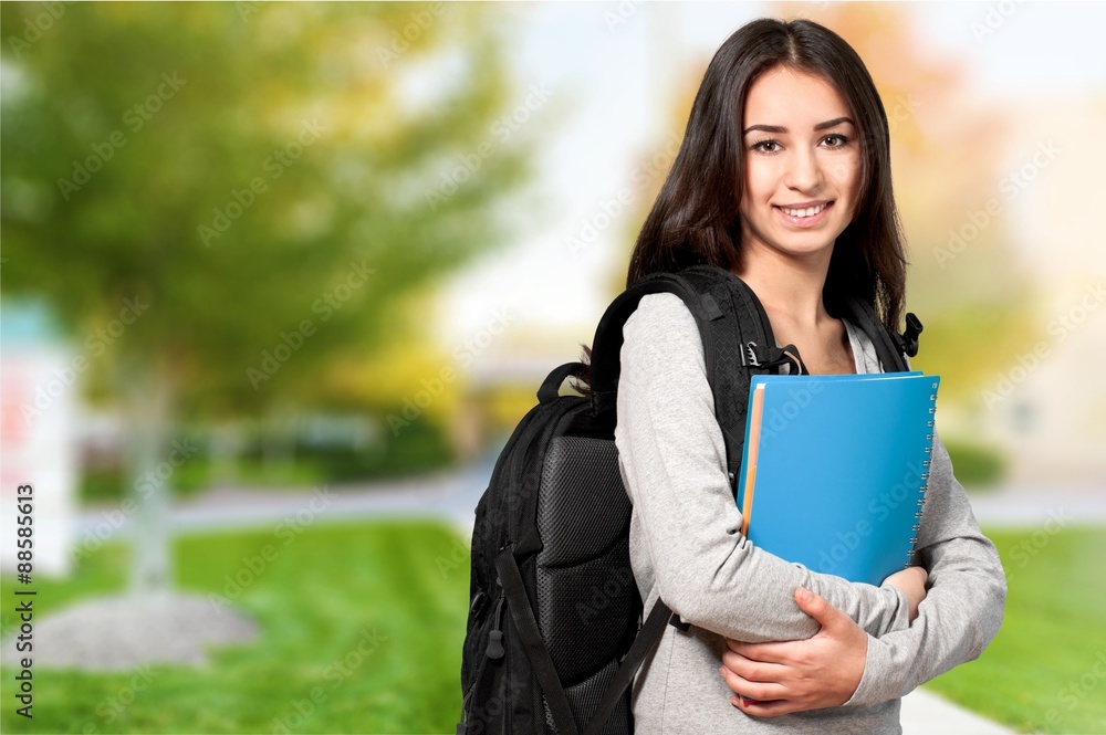 Female Student, Mobile Phone, Teenager.