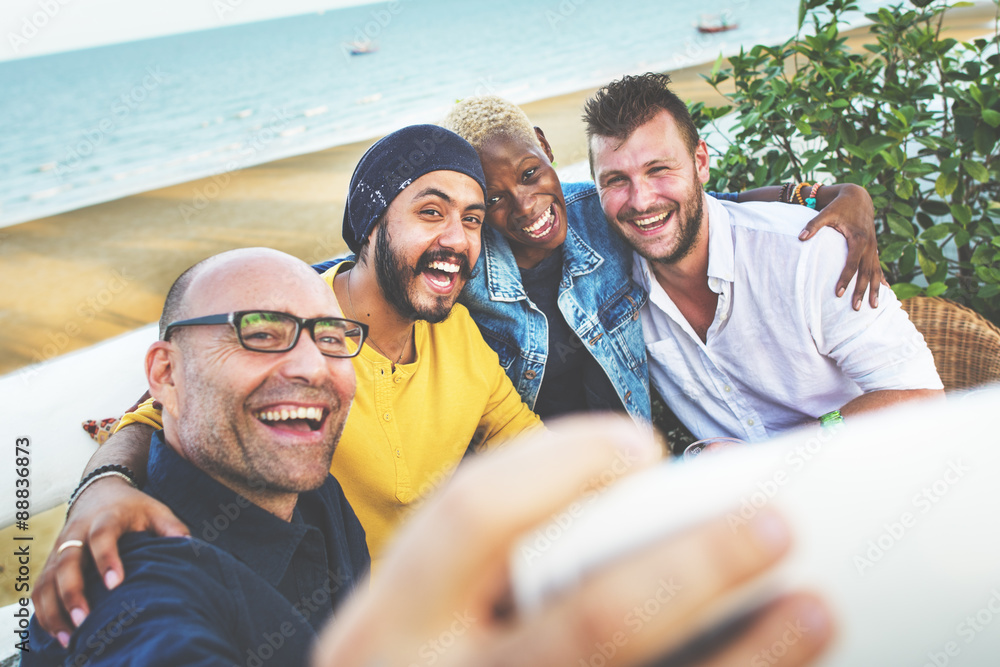 Diversity Friends Selfie Photo Togetherness Concept