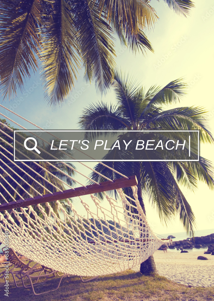 Lets Play Beach Summer Sand Sea Playful Happiness Concept