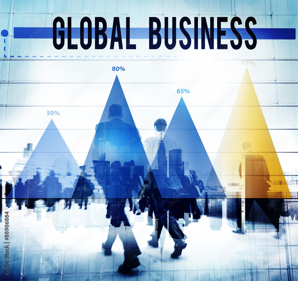 Global Business Strategy Planning Vision Concept