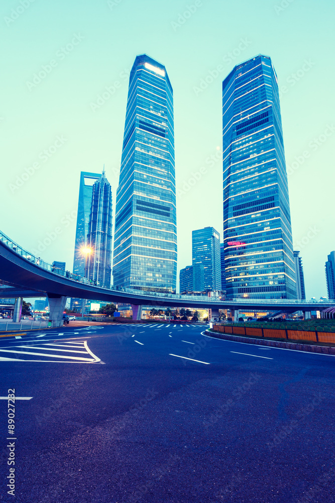 Urban landscape and modern architecture in Shanghai, China